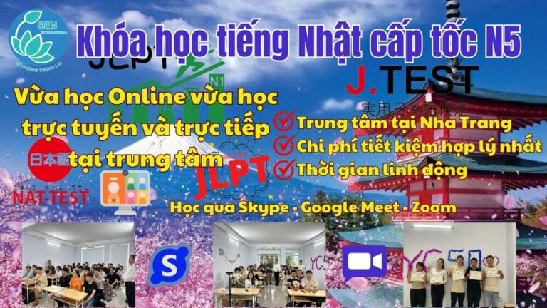 Khóa học tiếng Nhật cấp tốc N5